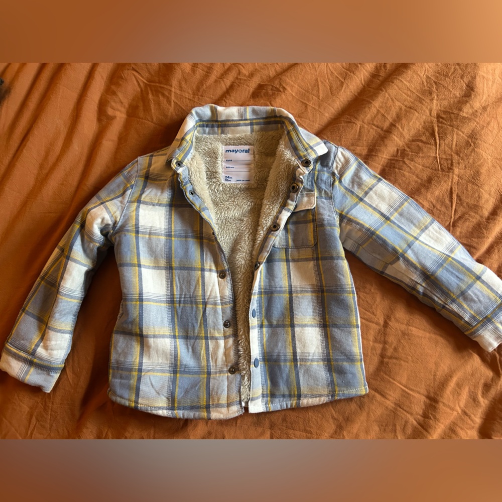 Mayoral flannel jacket
